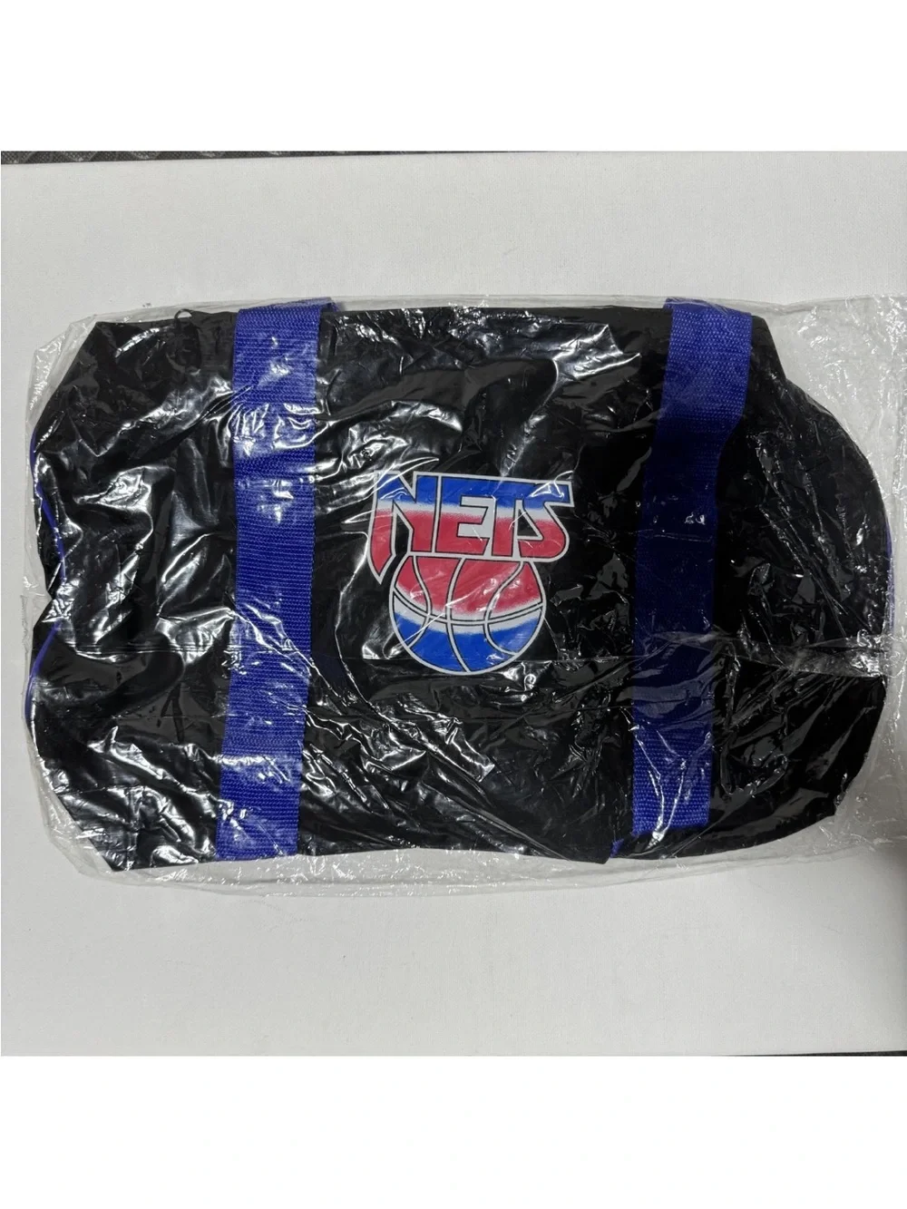 Vintage 90s NBA Brooklyn NJ New Jersey Nets Small Duffel Bag NEW SEALED 16